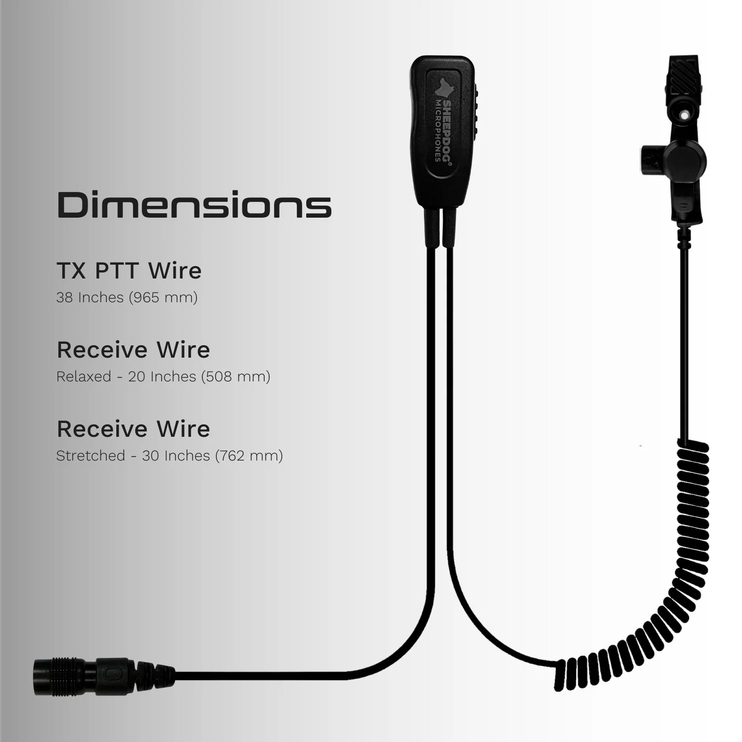 Sheepdog ALPHA Quick Disconnect Microphone, Kenwood NX/TK - Image 4